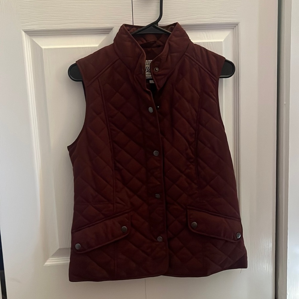 GH Bass Burgundy Vest